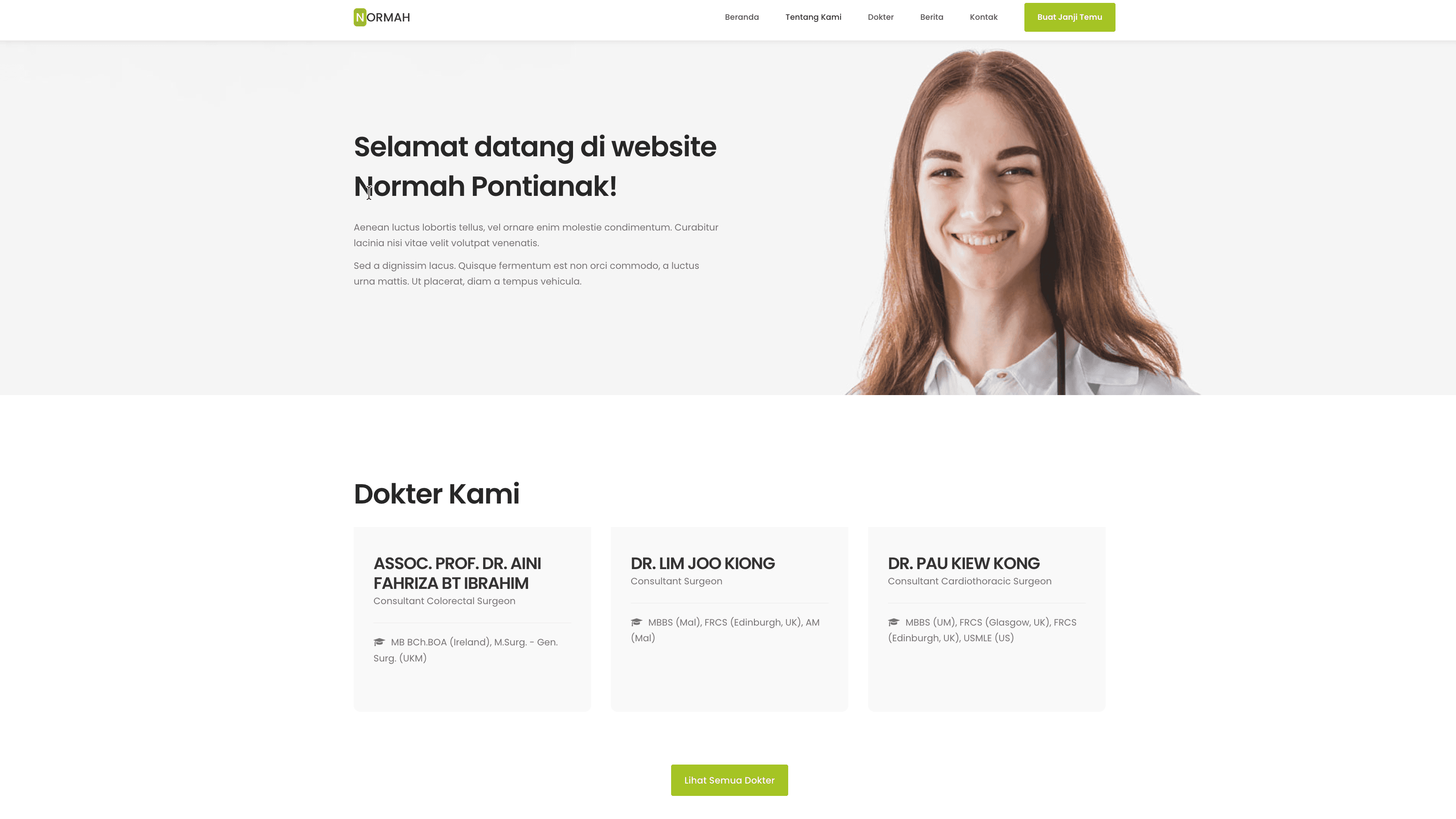Normah: patient registration and doctor assignment for Malaysian clinics