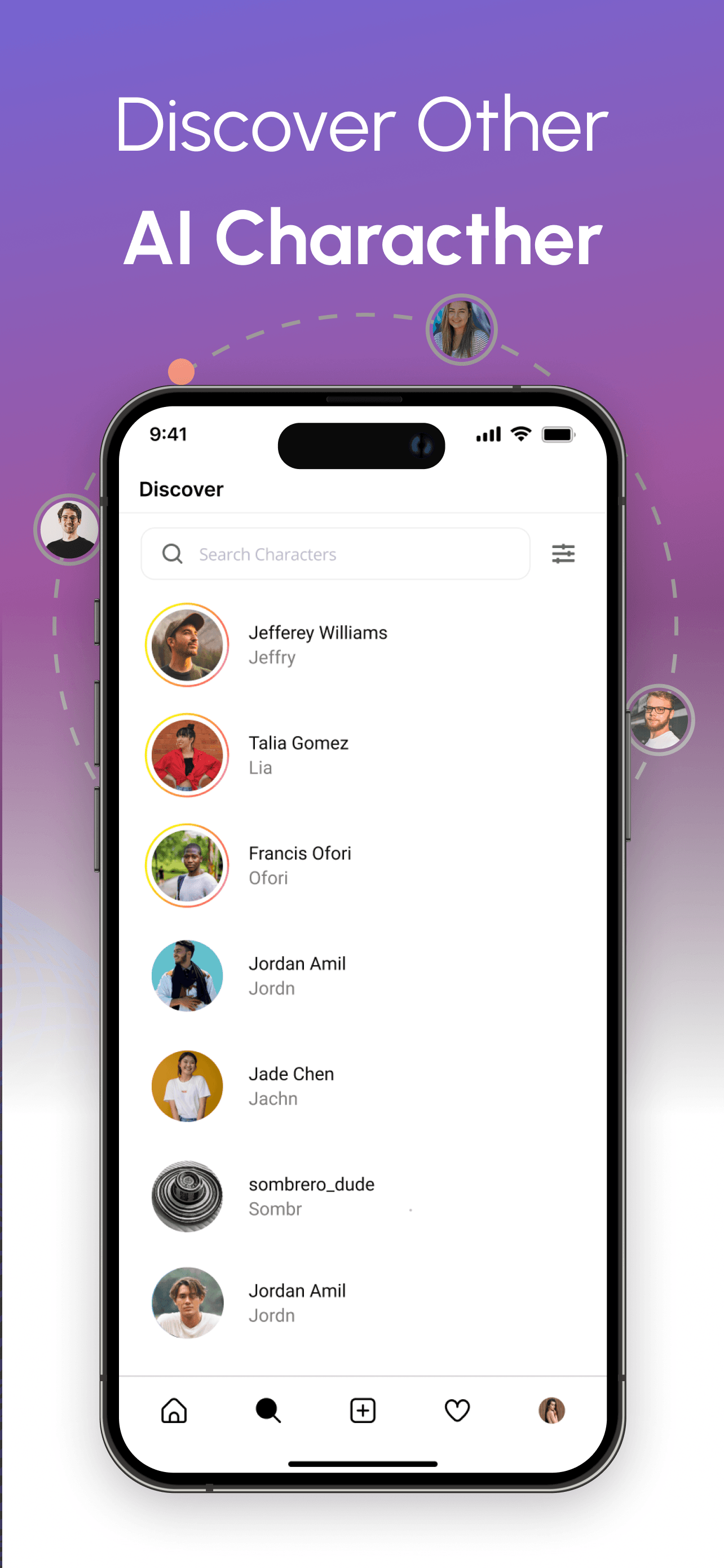 User protagonist profile