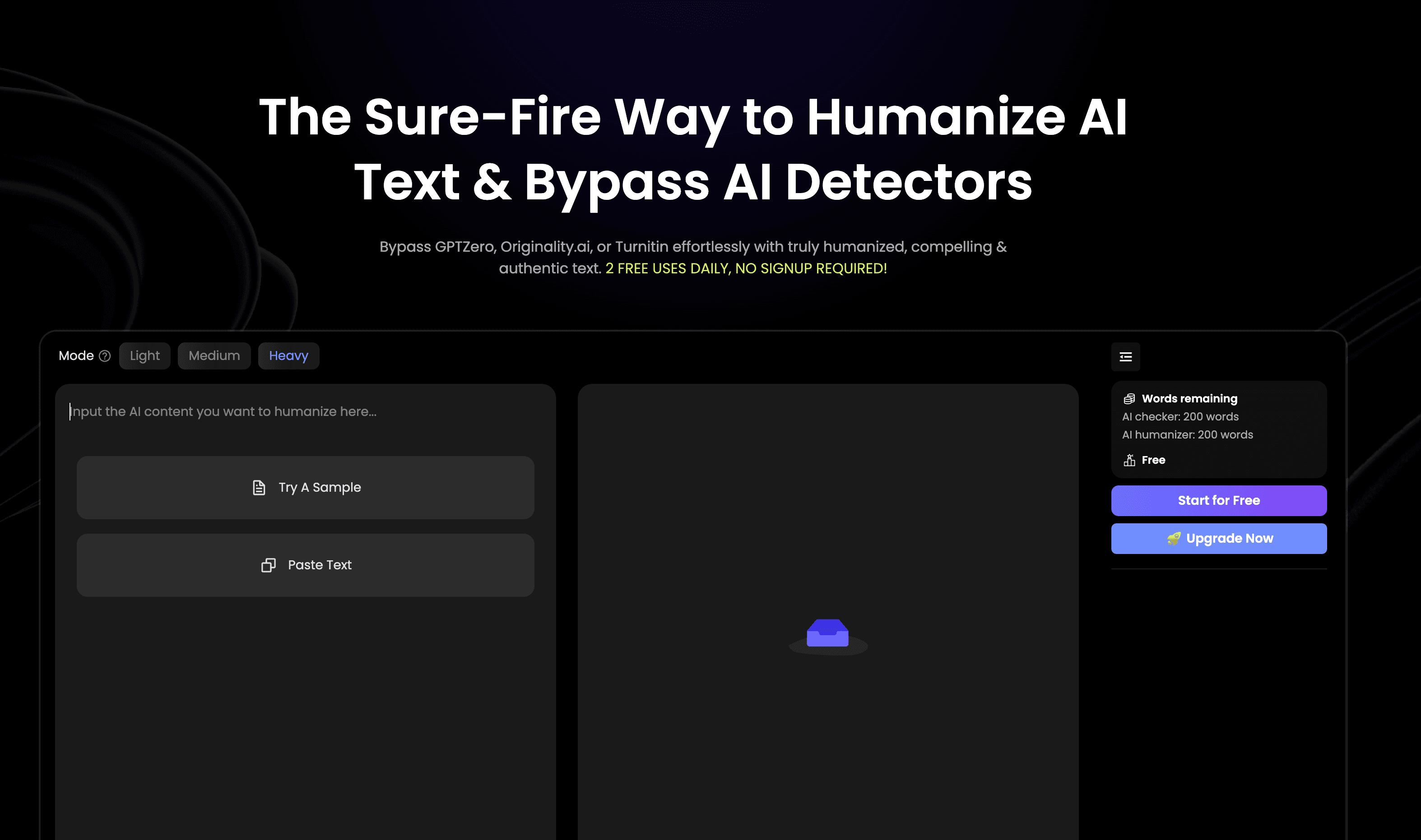 Umanzo: an academic rewriter that passes AI checkers